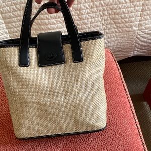 Vintage Coach Straw Bag